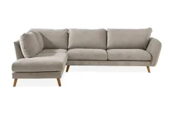 Scandi Days Trend Lyx 4-seters Venstrevendt L-formet Sjeselongsofa i Stoff