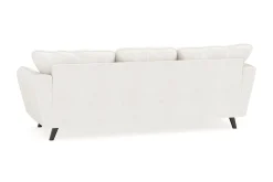 Scandi Days Sofa Med Sjeselong-Trend Lyx 3-seters Venstrevendt L-formet Sjeselongsofa i Bouclé Hvit