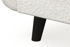 Scandi Days Sofa Med Sjeselong-Trend Lyx 3-seters Venstrevendt L-formet Sjeselongsofa i Bouclé Hvit