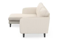 Scandi Days Trend Lyx 3-seters Venstrevendt L-formet Sjeselongsofa i Stoff