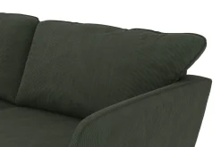 Scandi Days Sofa Med Sjeselong-Trend Lyx 3-seters Venstrevendt L-formet Sjeselongsofa i Manchester Mørkegrønn