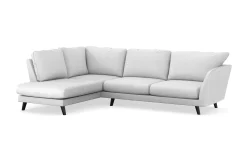 Scandi Days Sofa Med Sjeselong-Trend Lyx 4-seters Venstrevendt L-formet Sjeselongsofa i Stoff Lysegrå