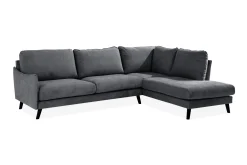 Scandi Days Sofa Med Sjeselong-Trend Lyx Sjeselongsofa Høyre Mørkegrå