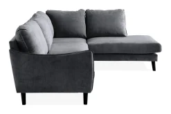 Scandi Days Sofa Med Sjeselong-Trend Lyx Sjeselongsofa Høyre Mørkegrå