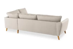 Scandi Days Sofa Med Sjeselong-Trend 4-seters Høyrevendt L-formet Sjeselongsofa i Stoff 280 cm bred Beige