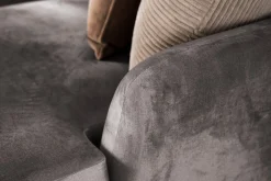 Scandi Days Trend 4-seters Høyrevendt U-formet Sofa med Divan og Sjeselong i Fløyel