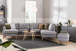 Scandi Days Trend 5-seters Høyrevendt U-formet Hjørnesofa med Divan i Stoff