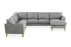 Scandi Days Trend 5-seters Høyrevendt U-formet Hjørnesofa med Divan i Stoff
