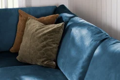 Scandi Days Trend 4-seters Venstrevendt L-formet Sjeselongsofa i Fløyel