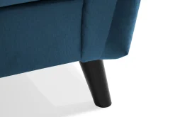 Scandi Days Trend 4-seters Venstrevendt L-formet Sjeselongsofa i Fløyel