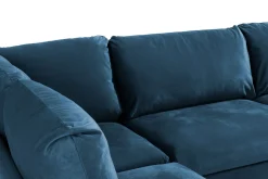 Scandi Days Trend 4-seters Venstrevendt L-formet Sjeselongsofa i Fløyel