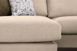 Scandi Days U-Sofa-Trend 4-seters Venstrevendt U-formet Sofa med Divan og Sjeselong i Stoff Beige