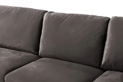 Scandi Days Trend 5-seters Venstrevendt U-formet Hjørnesofa med Divan i Fløyel