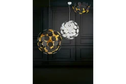 Trio Lighting Kjøkkenlampe|Taklampe-Trio Discalgo Taklampe Matt svart,Gull