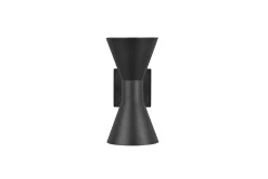 Trio Lighting Fasadebelysning|Utelampe-Ardas Vegglampe 2L GU10 matt svart Natur