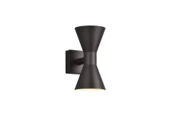 Trio Lighting Fasadebelysning|Utelampe-Ardas Vegglampe 2L GU10 matt svart Natur