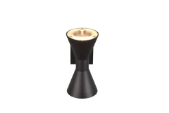 Trio Lighting Fasadebelysning|Utelampe-Ardas Vegglampe 2L GU10 matt svart Natur