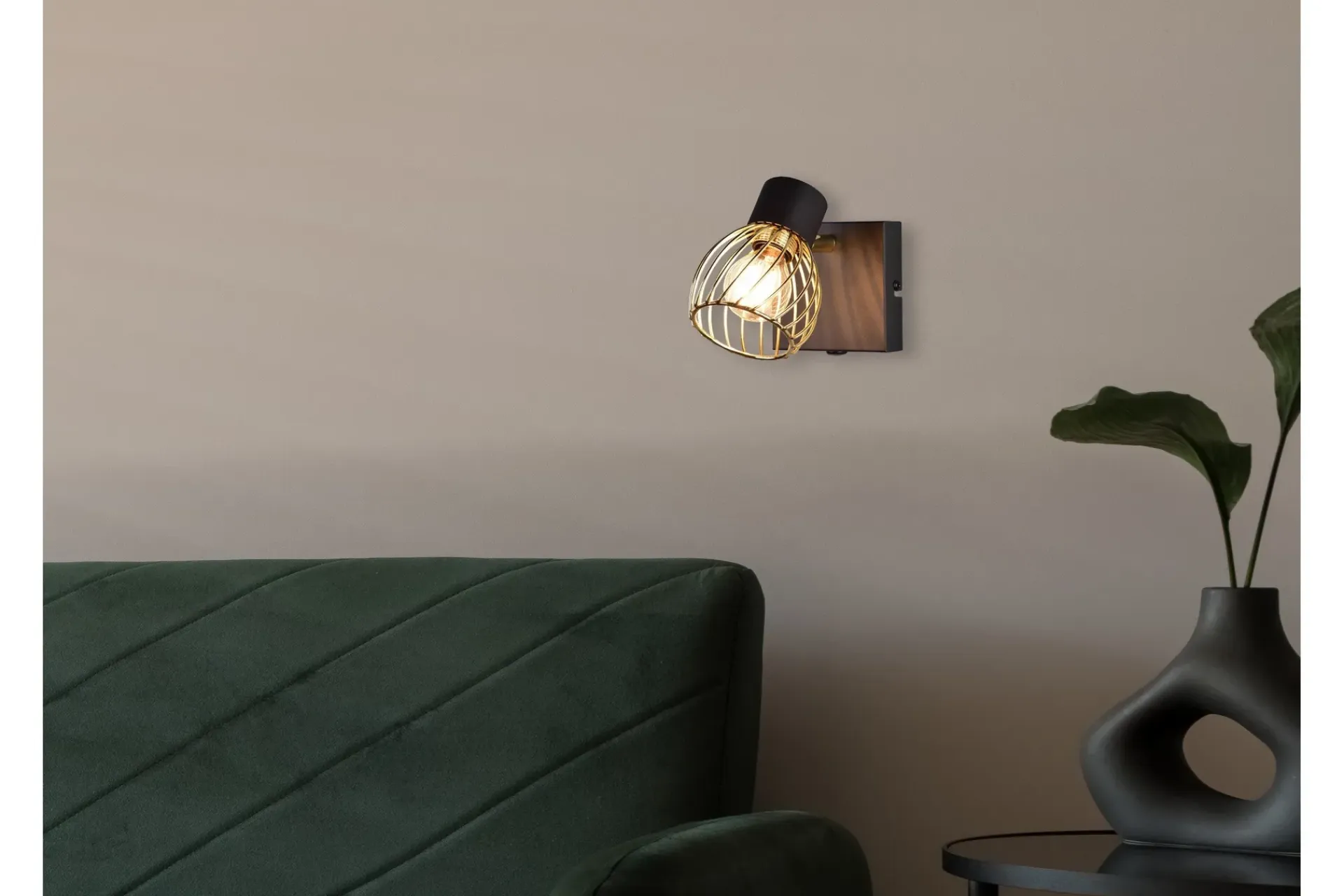 Trio Lighting Spotlights & Downlights-Ardon spotlight 1L E14 matt svart/polert messing Messing,Mattsvart