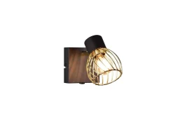 Trio Lighting Spotlights & Downlights-Ardon spotlight 1L E14 matt svart/polert messing Messing,Mattsvart