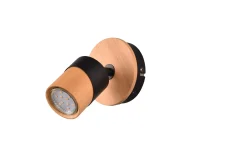 Trio Lighting Spotlights & Downlights-Aruni Spotlight 1L GU10 tre/matt svart Mattsvart,tre