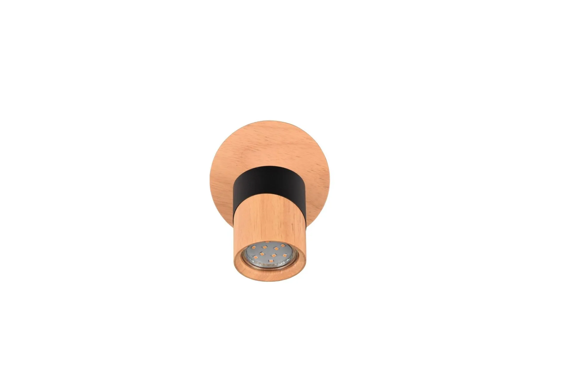 Trio Lighting Spotlights & Downlights-Aruni Spotlight 1L GU10 tre/matt svart Mattsvart,tre
