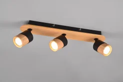 Trio Lighting Aruni Spotlight 3L GU10 Tre/Matt Svart