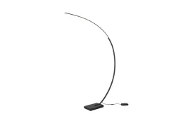 Trio Lighting Stuelampe-Bangkok LED gulvlampe matt sort Matt svart