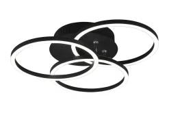 Trio Lighting Taklampe|Kjøkkenlampe-Circle LED plafond matt Svart