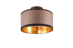 Trio Lighting Davos plafond 30 cm 2xE14 matt svart/greige