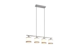 Trio Lighting Davos Taklampe 4L E14 Krom/Hvit