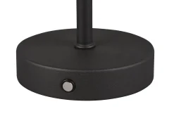 Trio Lighting Jeff LED bordlampe matt svart oppladbar