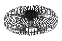 Trio Lighting Taklampe-Johann plafond E27 50 cm Matt svart