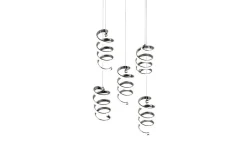 Trio Lighting Kjøkkenlampe-Laola LED Taklampe 5L 4000K Krom