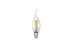 Trio Lighting Led-Belysning|Lyspærer-LK LED E14 filament krone/buet topp 4W 470lm 2700K 3-trinn Lys