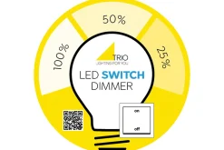 Trio Lighting Led-Belysning|Lyspærer-LK LED E14 filament klassisk 4W 150lm 1800K Brun