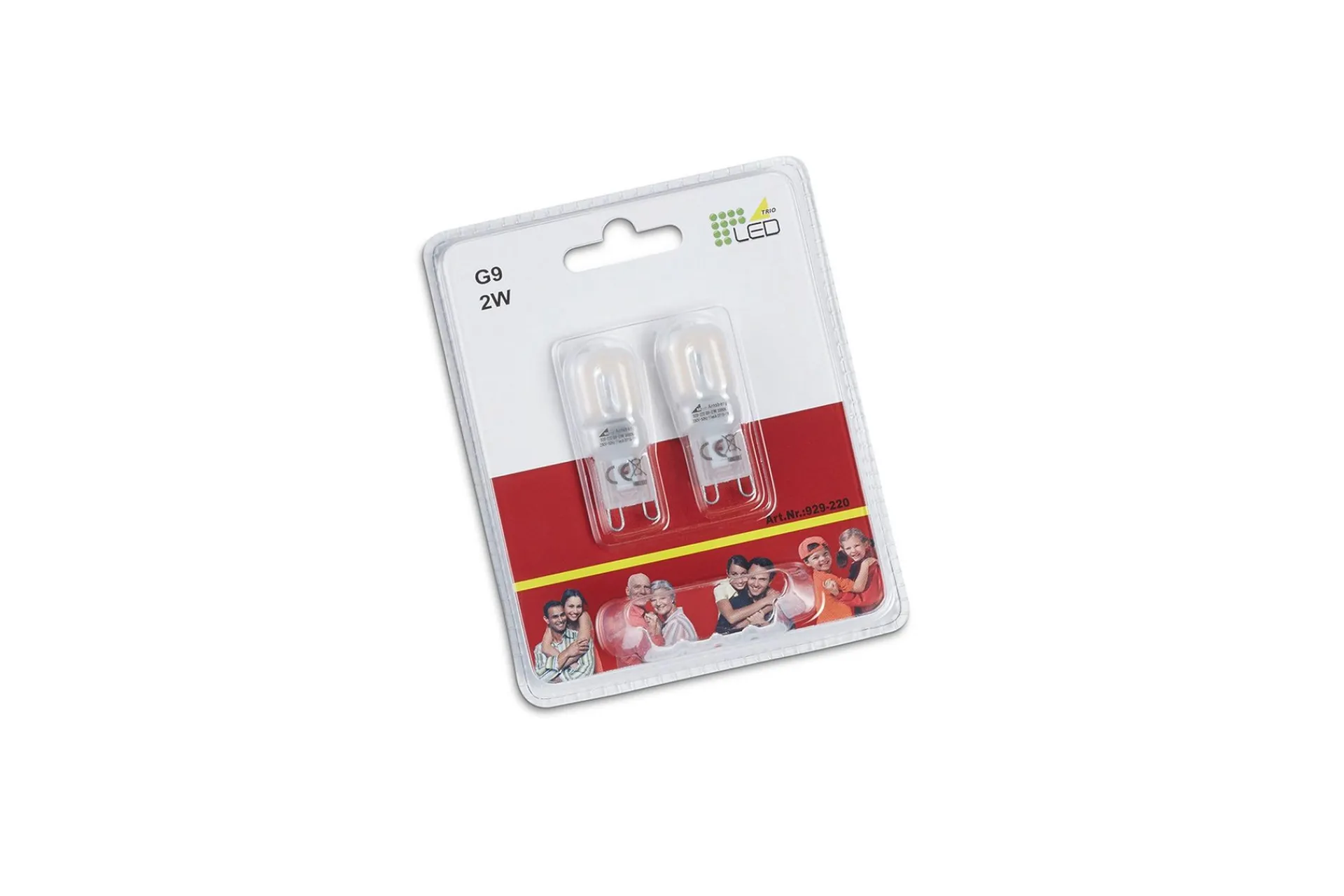 Trio Lighting Lyspærer|Lavenergipære-LK LED G9 2,5W 210lm 3000K 2-pk Hvit