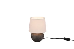Trio Lighting Bordlampe-Lou bordlampe 18cm E14 brun Brun,Hvit