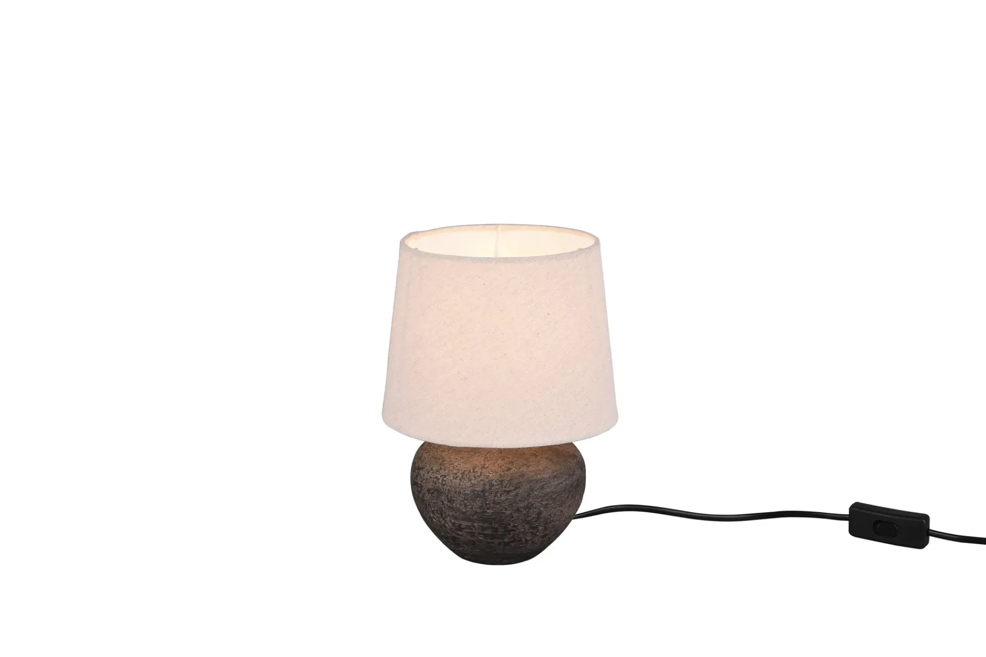 Trio Lighting Bordlampe-Lou bordlampe 18cm E14 brun Brun,Hvit