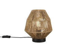 Trio Lighting Bordlampe|Vinduslampe-Miki Bordlampe E27 Sisal Brun