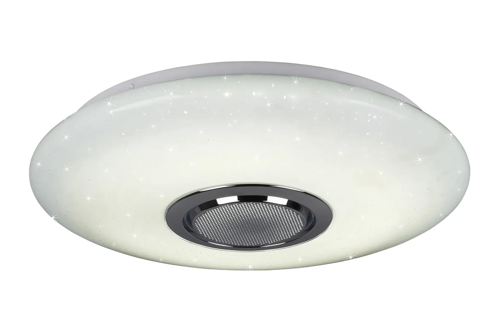 Trio Lighting Taklampe|Stuelampe-Musica LED plafond med Bluetooth-høyttaler RGBW Hvit