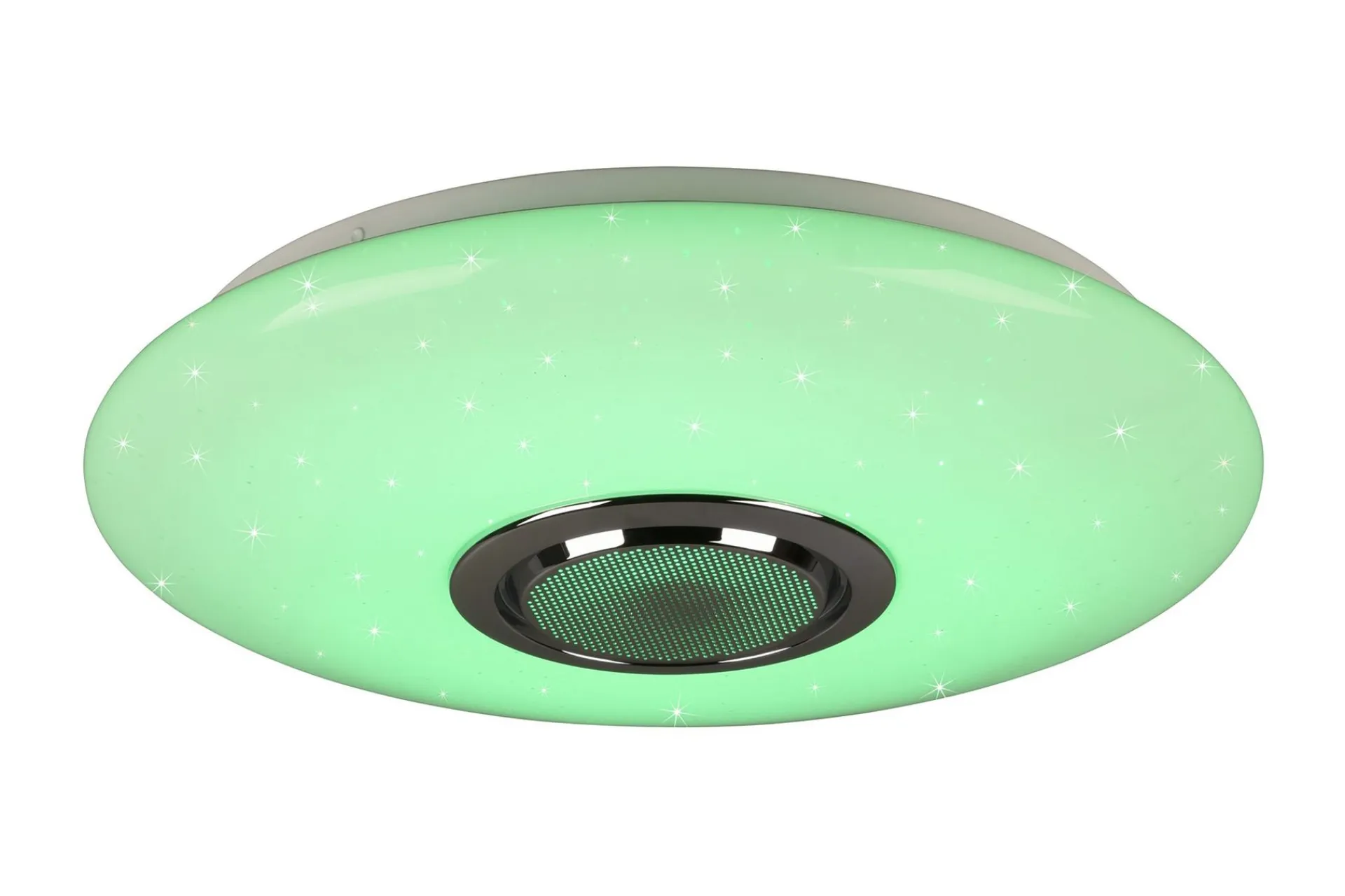 Trio Lighting Taklampe|Stuelampe-Musica LED plafond med Bluetooth-høyttaler RGBW Hvit