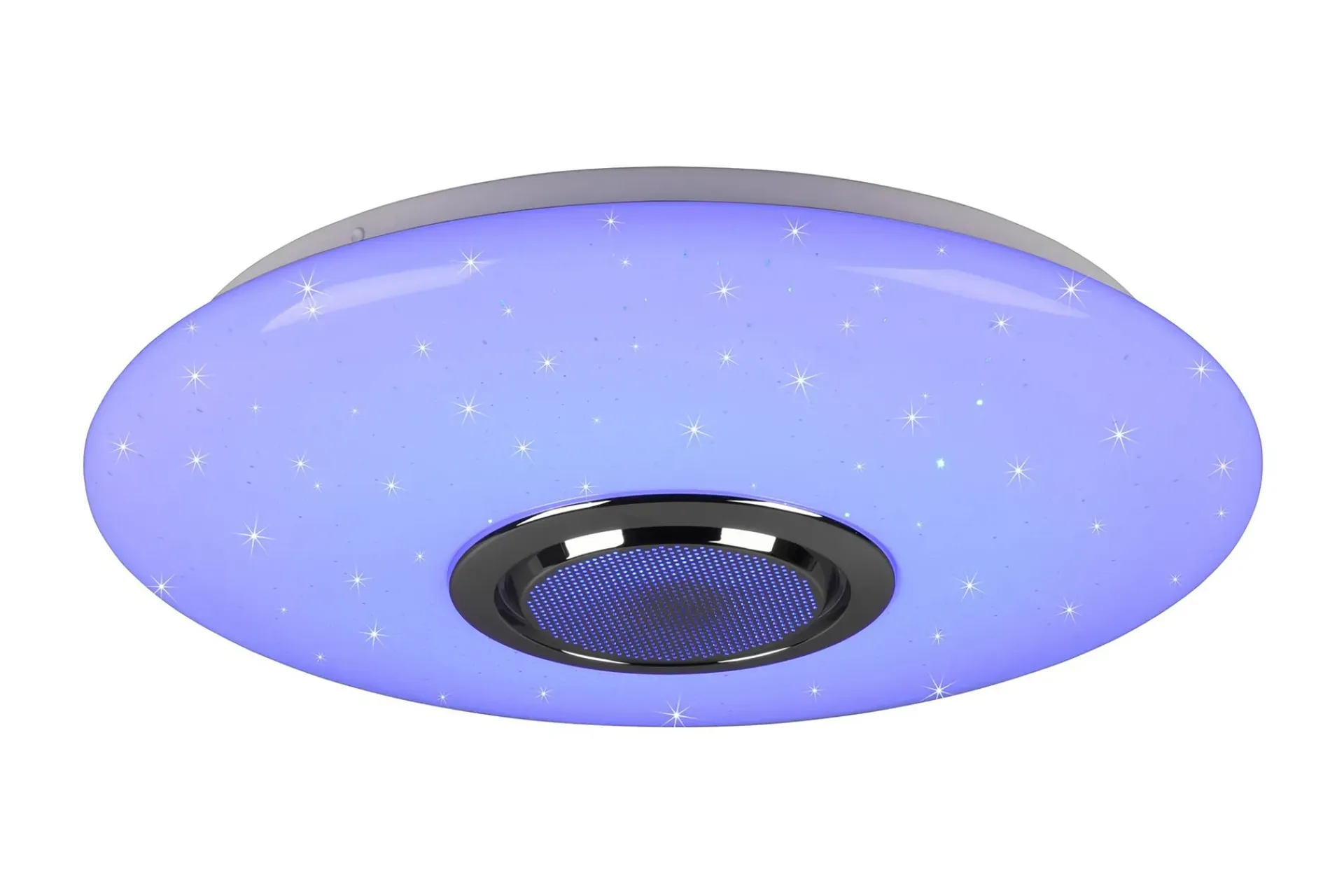 Trio Lighting Taklampe|Stuelampe-Musica LED plafond med Bluetooth-høyttaler RGBW Hvit