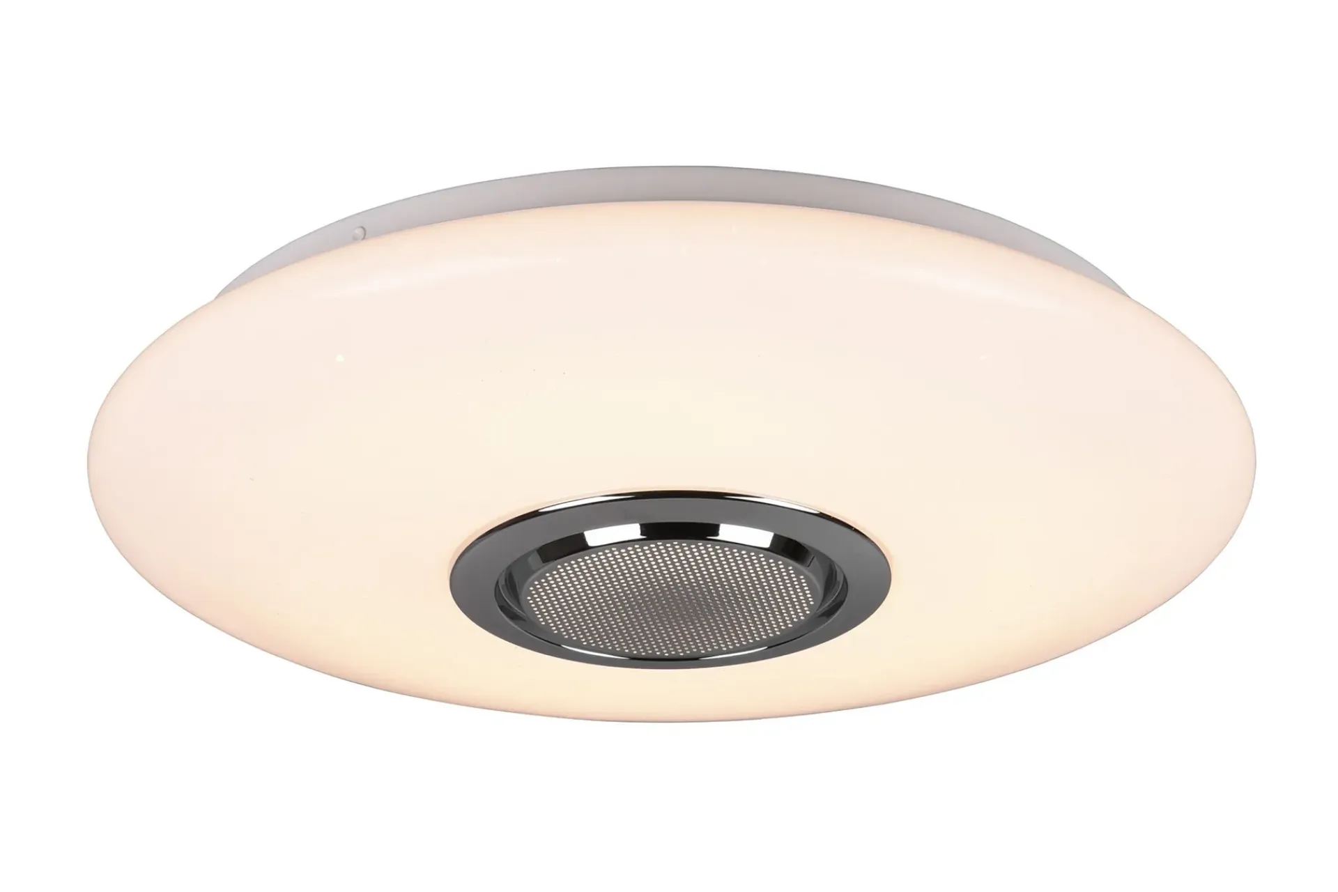Trio Lighting Taklampe|Stuelampe-Musica LED plafond med Bluetooth-høyttaler RGBW Hvit