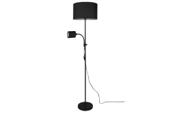Trio Lighting Elektrisk Materiell & Energi|Soveromslampe-Owen gulvlampe E27+E14 Svart