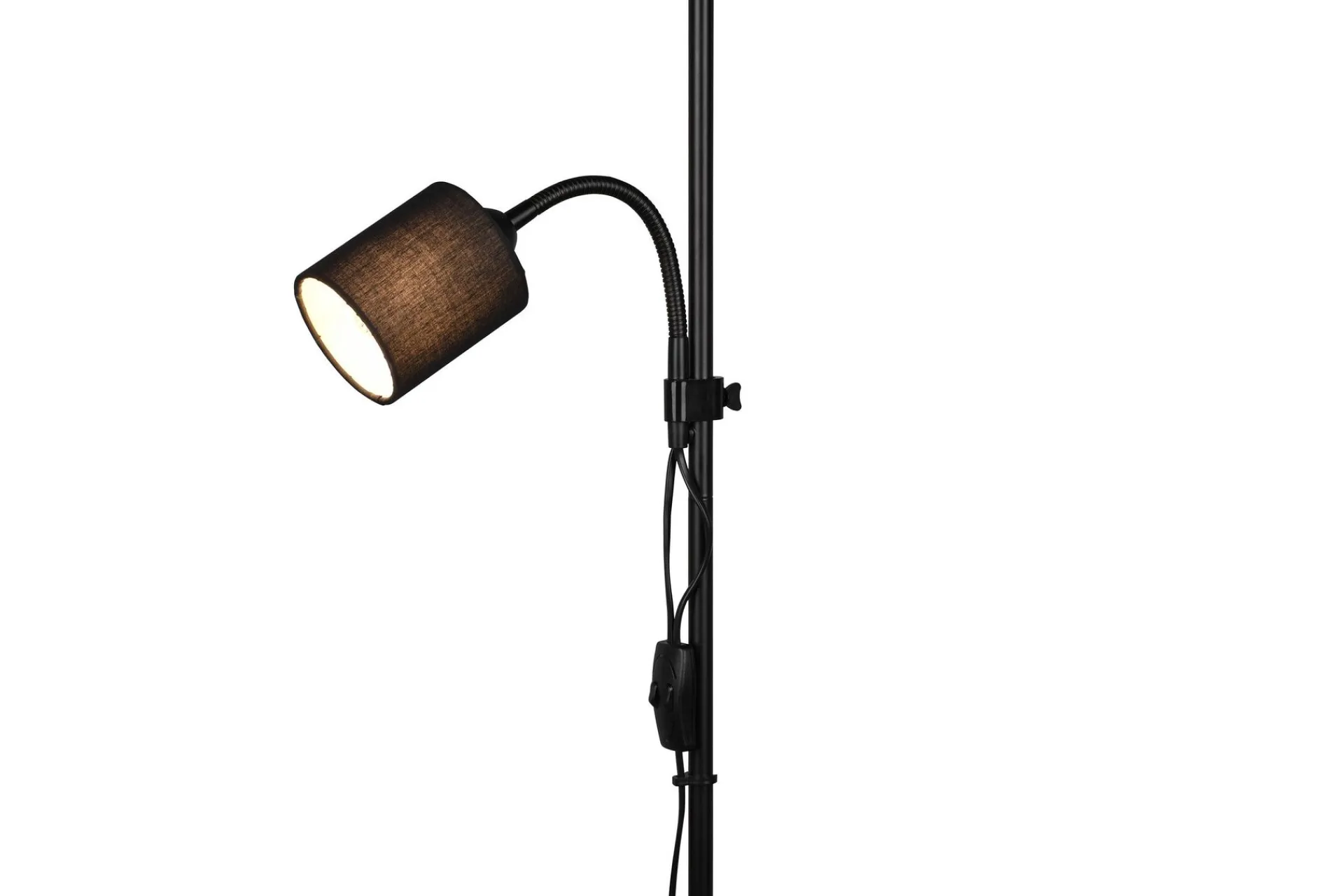 Trio Lighting Elektrisk Materiell & Energi|Soveromslampe-Owen gulvlampe E27+E14 Svart
