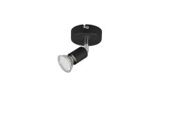 Trio Lighting Spotlights & Downlights-Paris spotlight 1L GU10 Matt svart