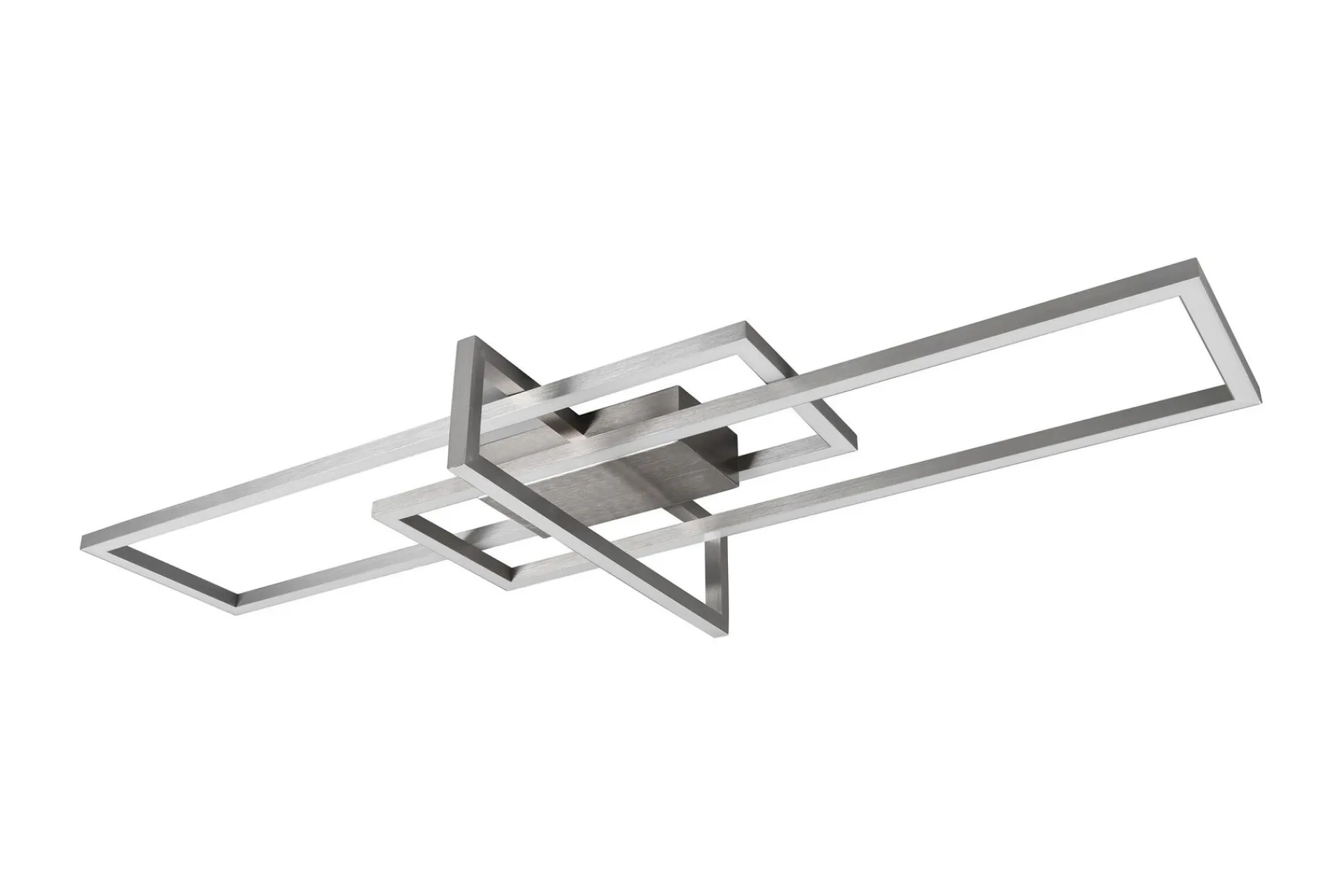 Trio Lighting Taklampe|Kjøkkenlampe-Salinas LED plafond børstet stål Nikkel matt