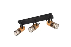 Trio Lighting Tosh spot 3L E27 matt sort
