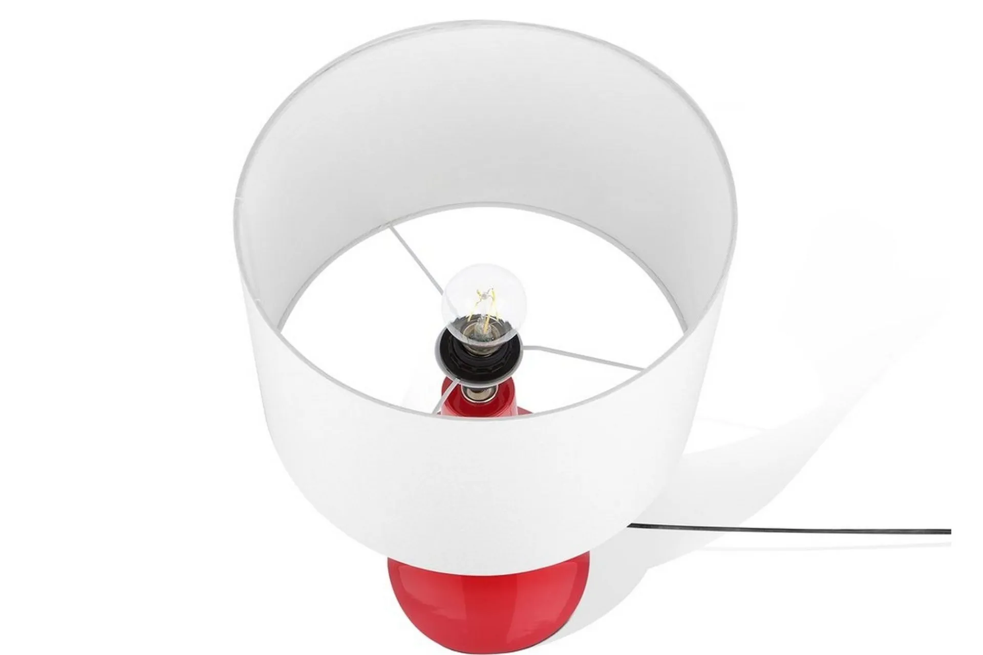 Bordlampe|Vinduslampe-Triversa Bordlampe 32 cm Rød