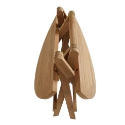 Balkongmøbler-Tropea Sidebord Sammenleggbart Ø50 cm Tre